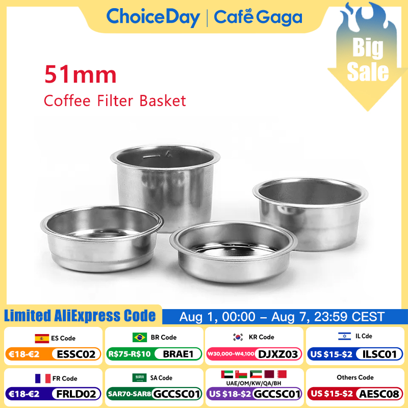 Coffee Equipment Machine - 51mm Coffee Filter Basket For Delonghi