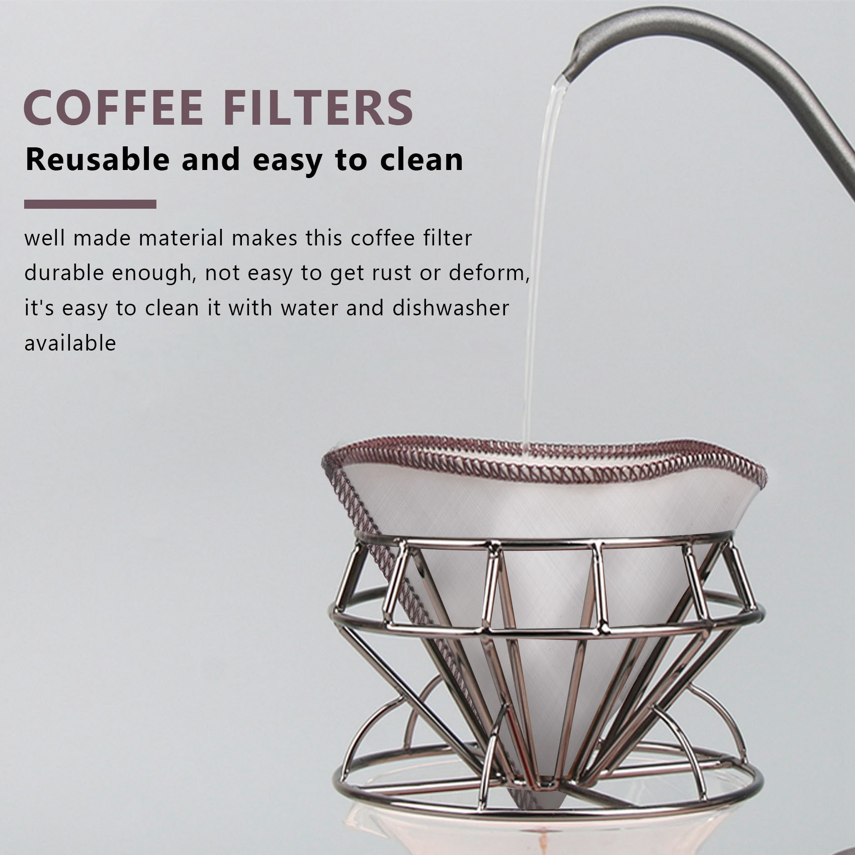 Reusable Pour over Coffee Filt - Coffee Equipment Machine recension och pris