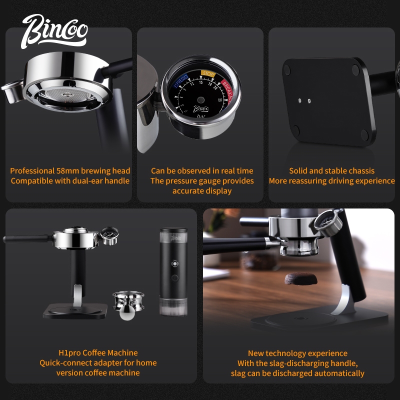 Bincoo H1 Pro Dedicated Stand  - Pressure Gauge Espresso recension och pris