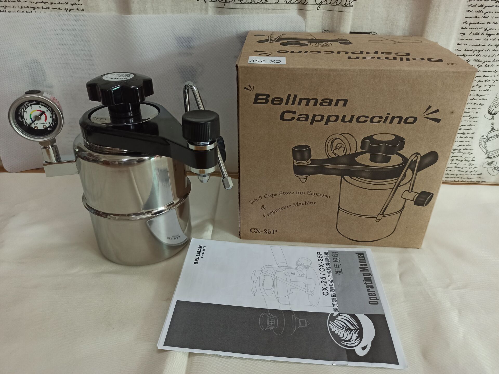 Bellman Cappuccino CX-25P  Sto - Pressure Gauge Espresso recension och pris