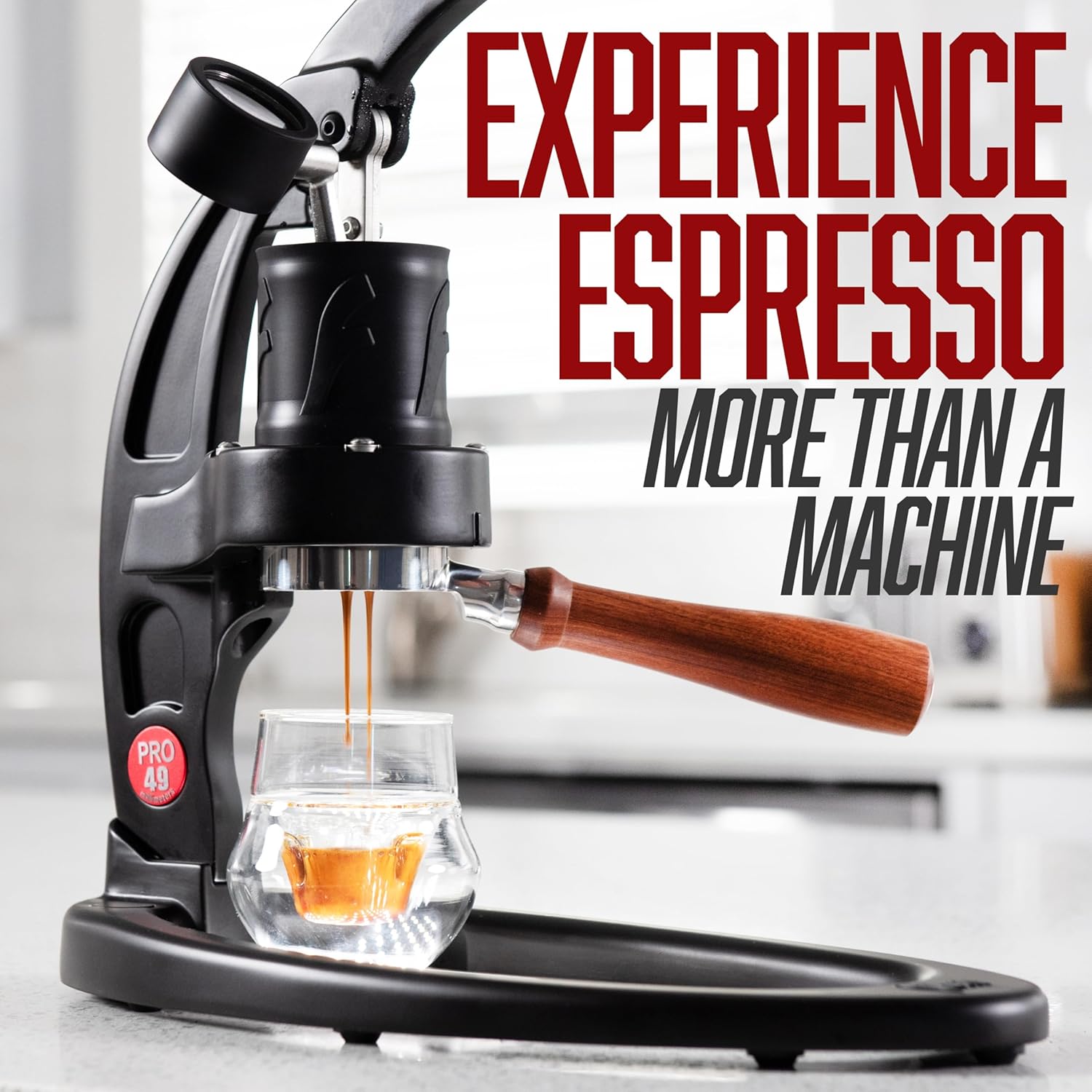Manual 49mm Lever Espresso Mak - Pressure Gauge Espresso recension och pris