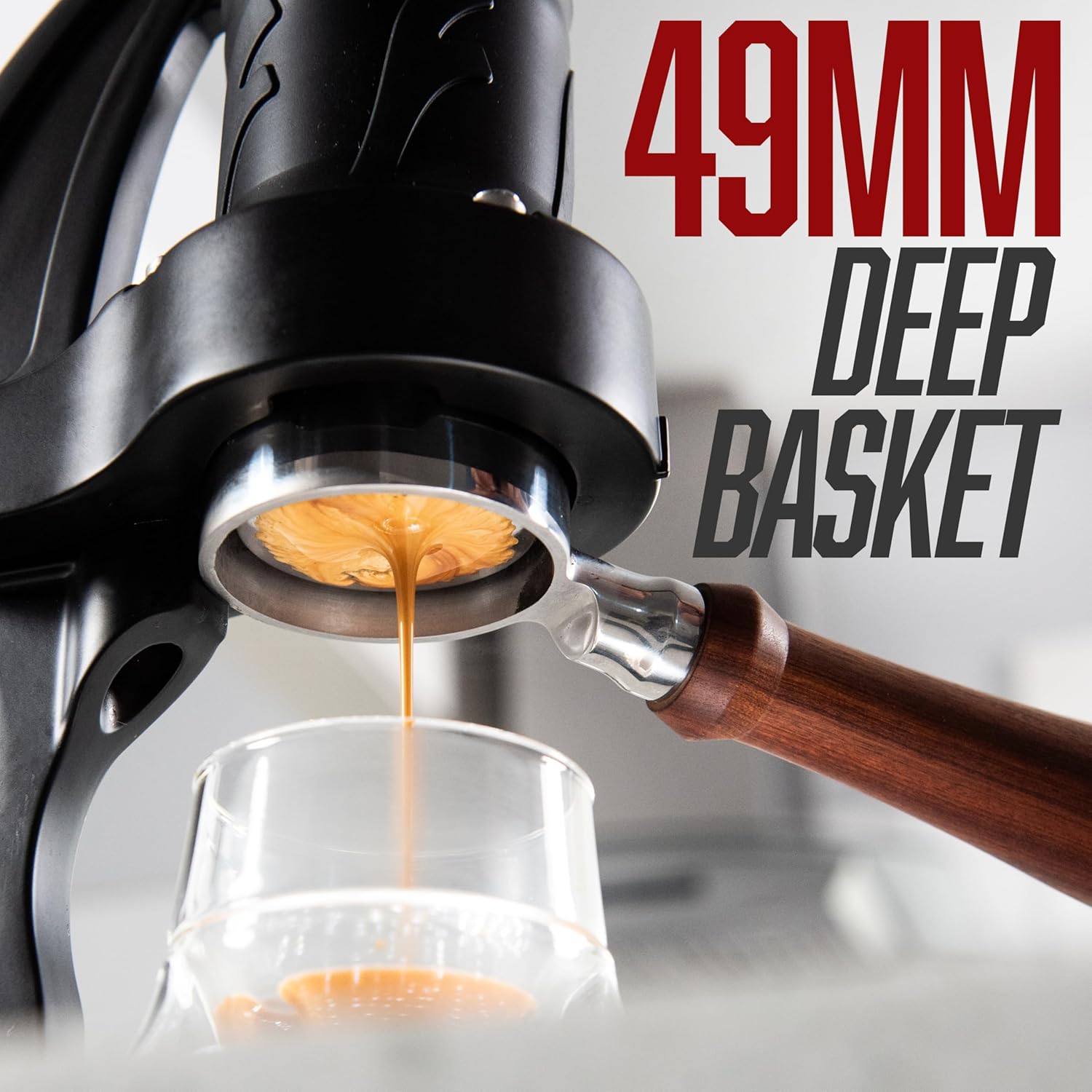 Manual 49mm Lever Espresso Mak - Pressure Gauge Espresso recension och pris