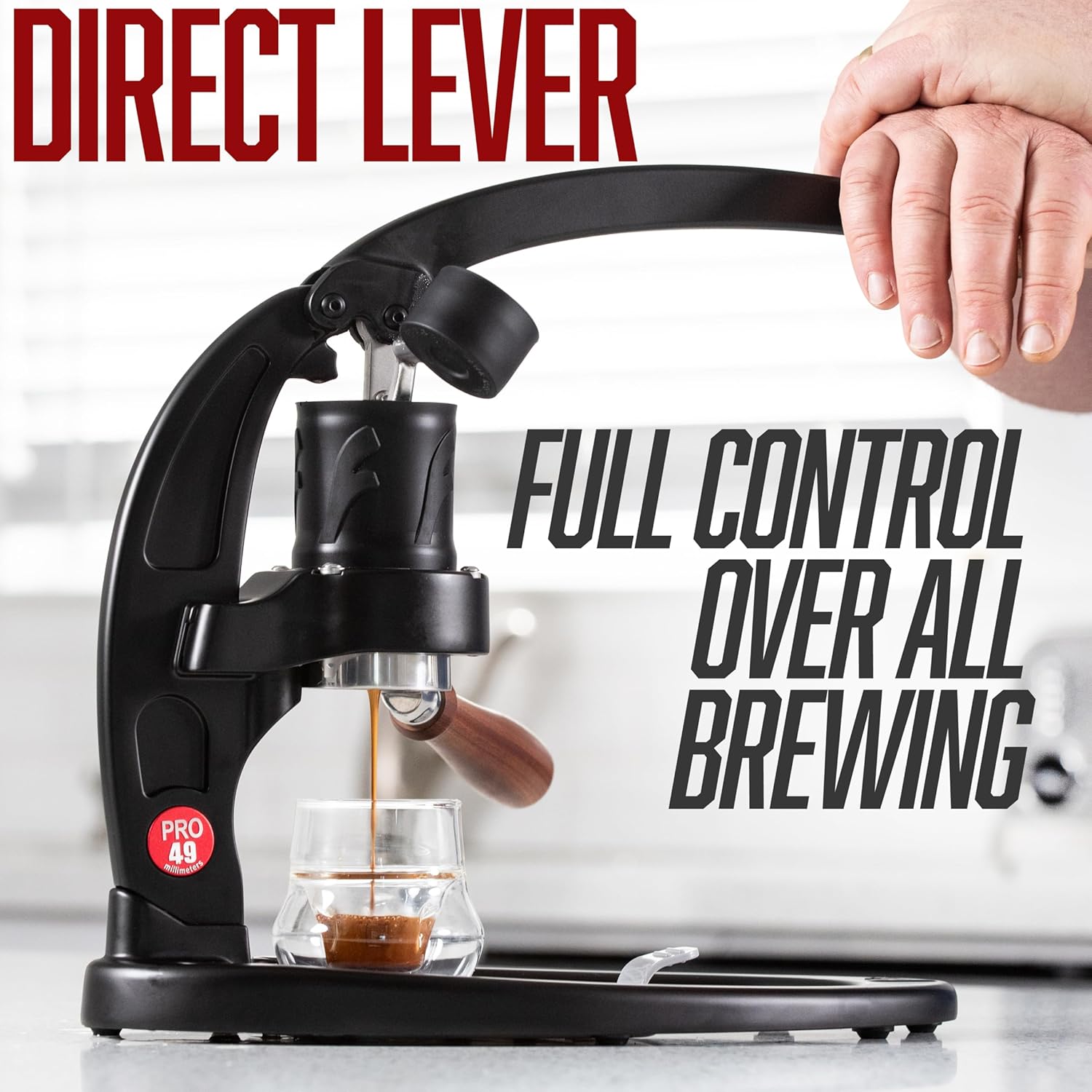 Manual 49mm Lever Espresso Mak - Pressure Gauge Espresso recension och pris