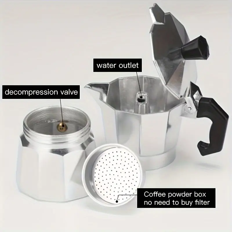 Classic Aluminum Moka Pot 50-3 - Coffee Equipment For Camping recension och pris