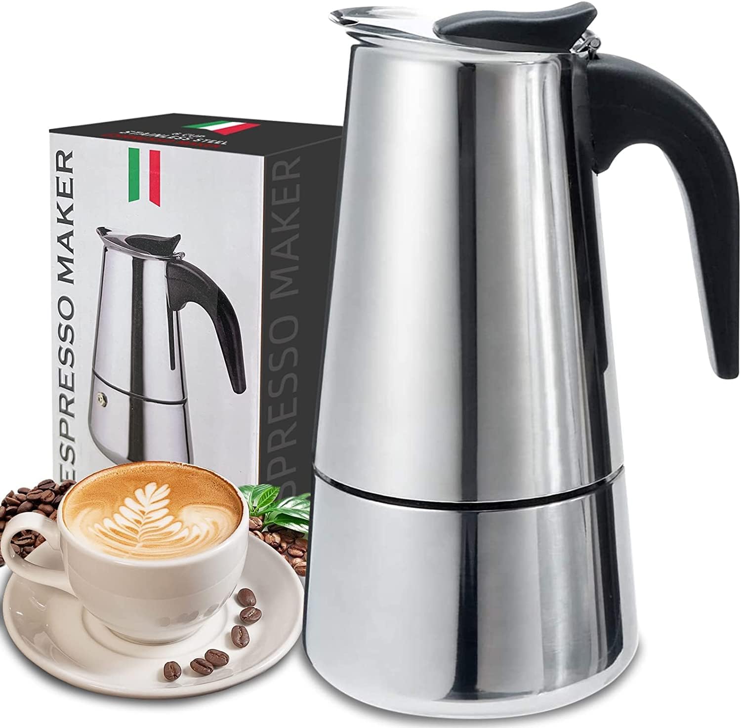 4/6/9 Cups Moka Pot Caffe Mach - Coffee Equipment Machine recension och pris