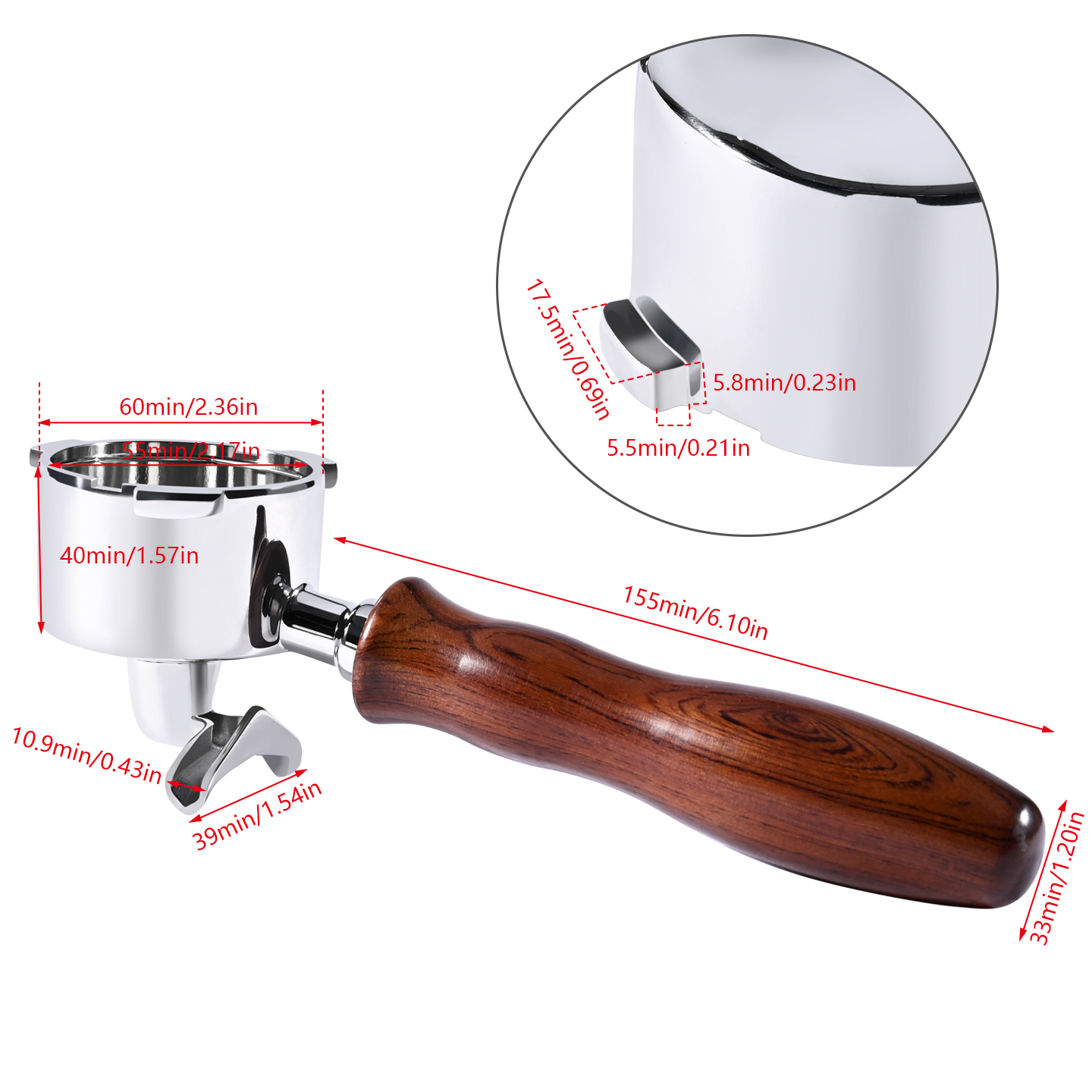 51mm Double Spout Coffee Porta - Coffee Equipment Machine recension och pris
